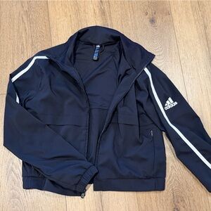 Adidas Black and White Sports Jacket